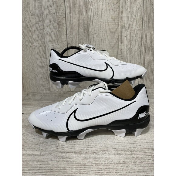 Nike Other - Nike Alpha Huarache 4 Men Size 12 White Black Baseball Cleats DJ6524-101 Diamond